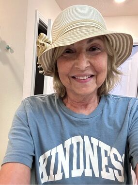 Striped Wide Brim Sun Hat in Cream and Tan